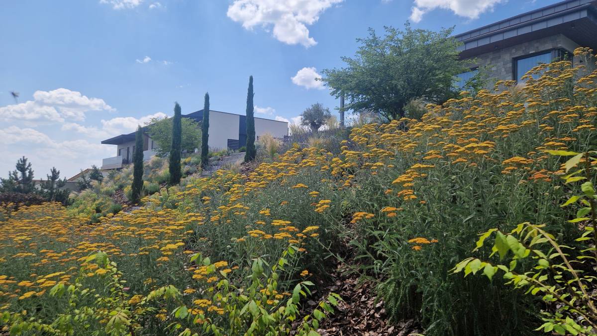 Toszk�n kert modern �p�t�szettel